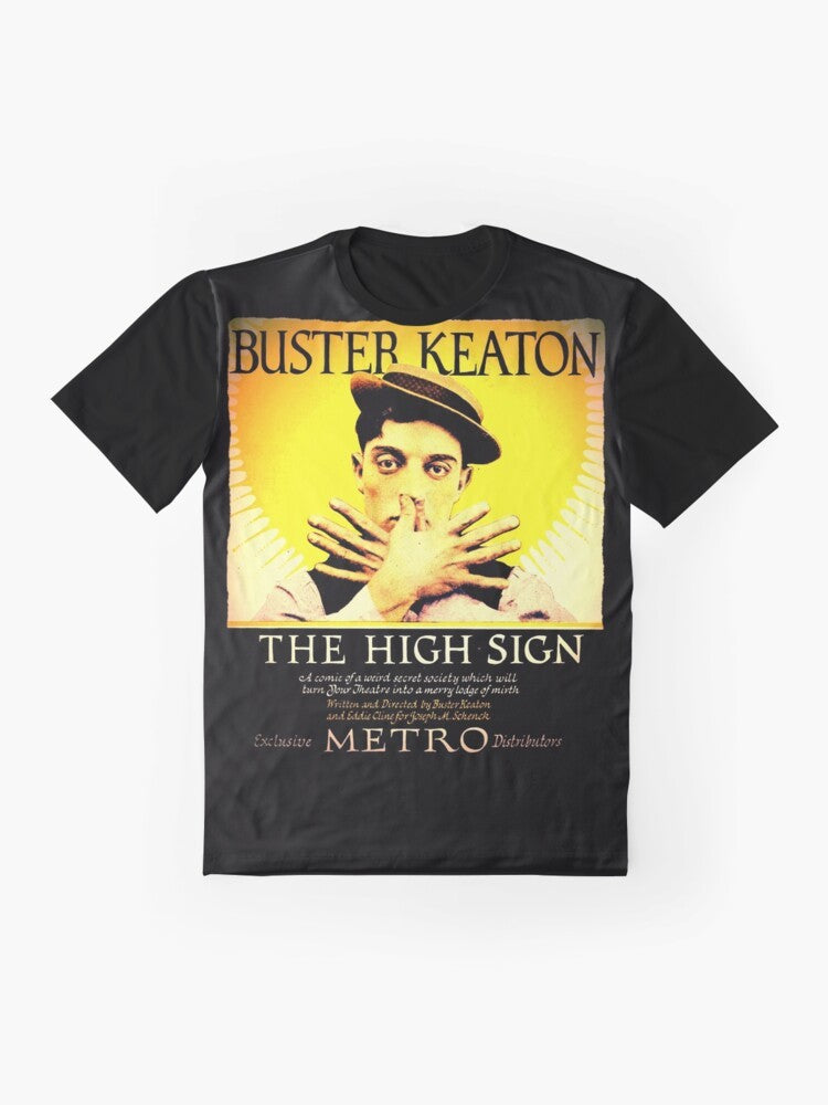 Vintage Buster Keaton The High Sign Graphic T-Shirt - Flat lay