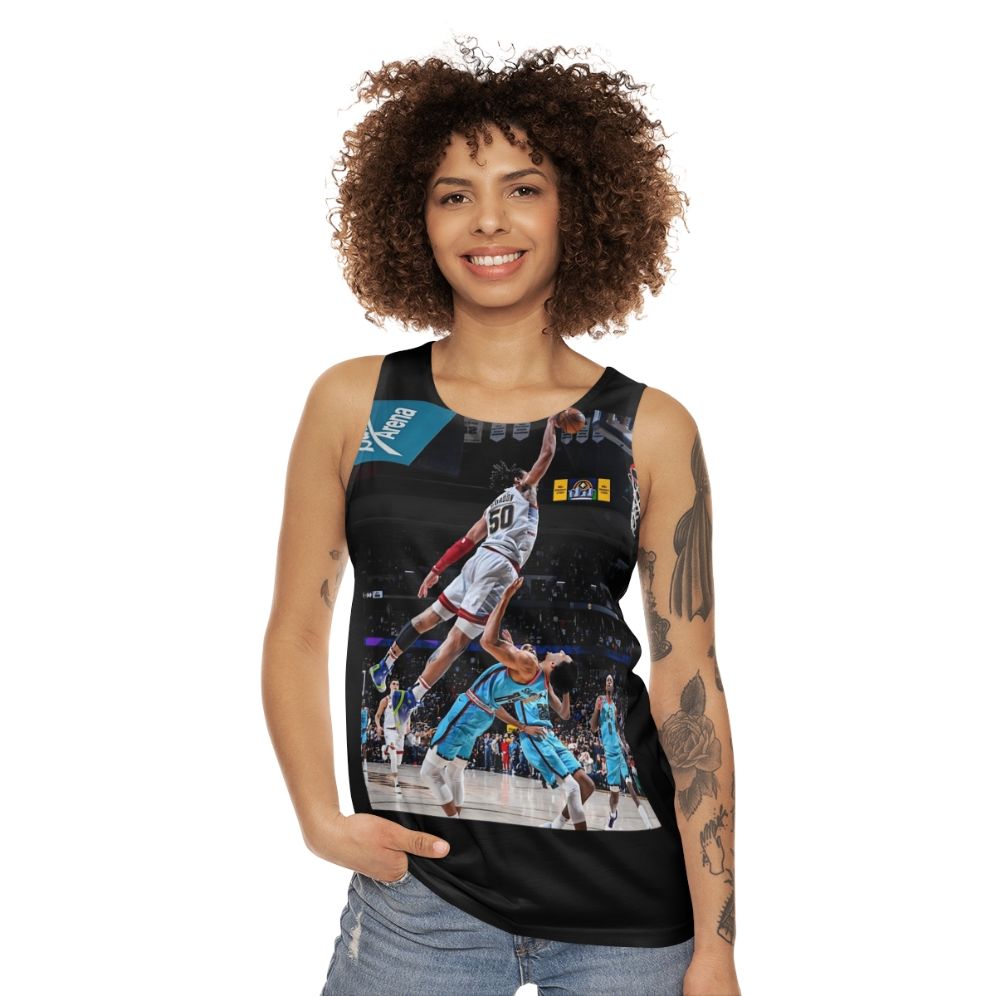 Aaron Gordon slam dunk fanart unisex tank top - women