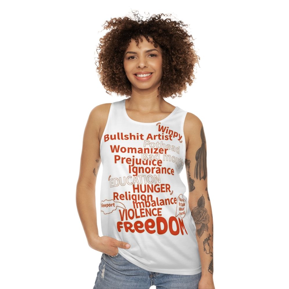 Unisex cotton tank top for casual and athletic wear - women