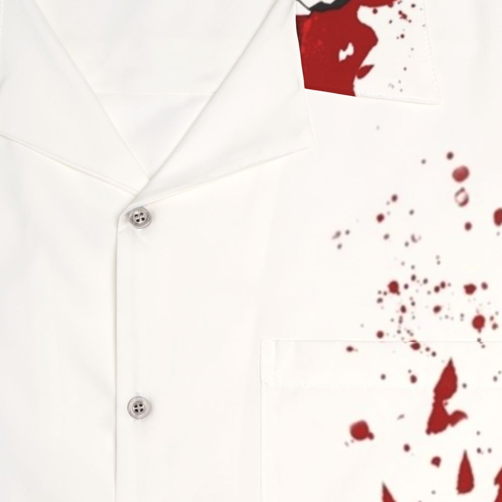 Reservoir Dogs Hawaiian Shirt with Quentin Tarantino Crime Movie Branding - Detail