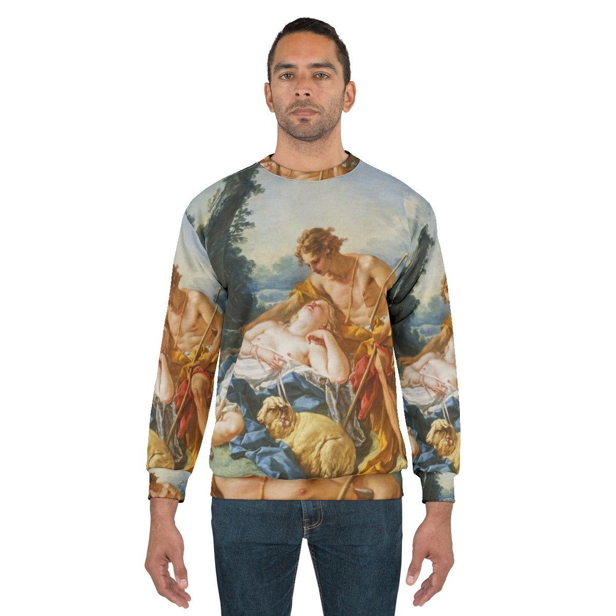 Francois Boucher Daphnis and Chloe Classic Literature Sweatshirt - men