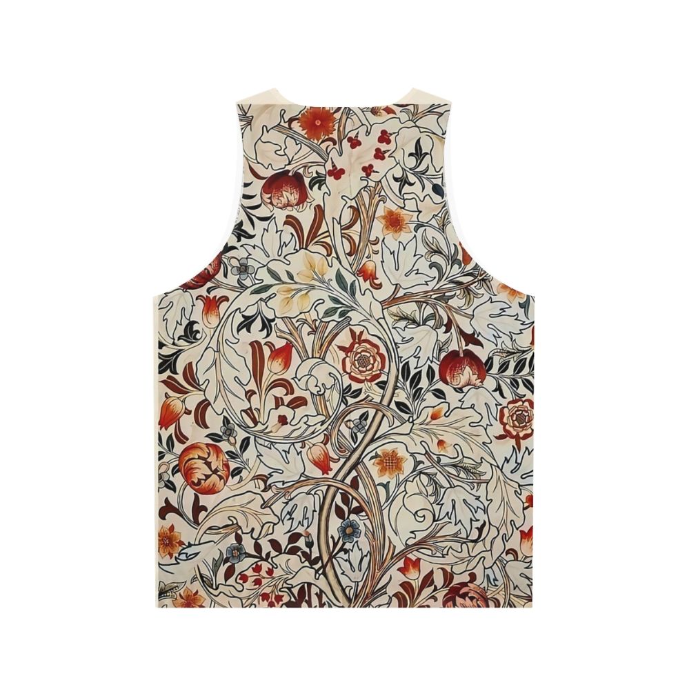 William Morris Floral Unisex Tank Top - Back