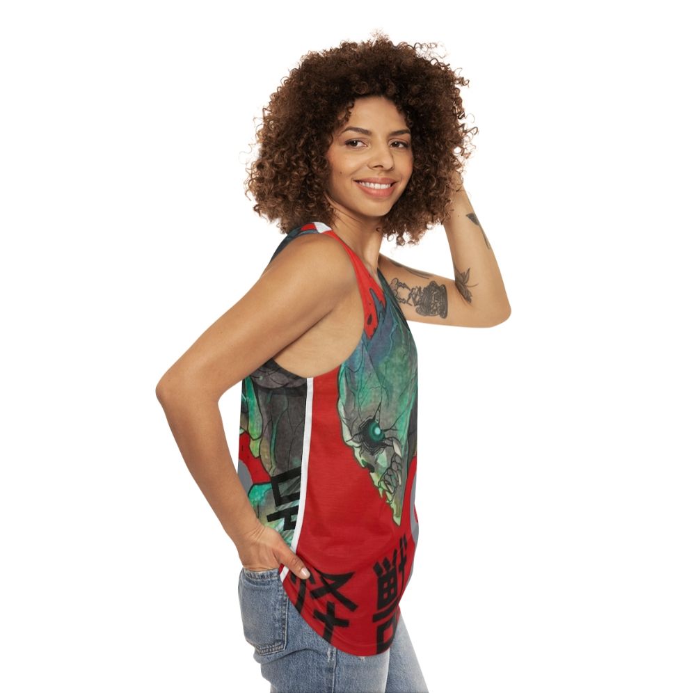 Kaiju No 8 Vol 1 Unisex Manga/Anime Inspired Tank Top - women side