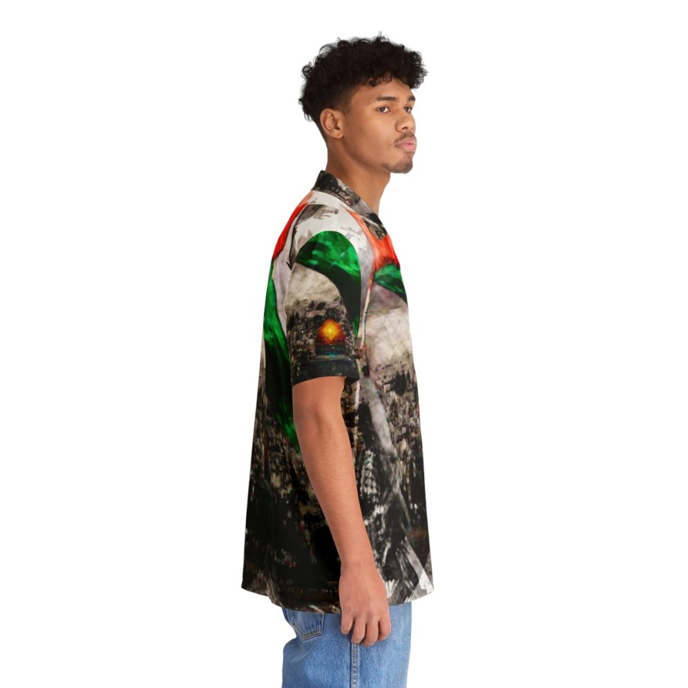 vibrant free palestine gaza hawaiian shirt - People Pight