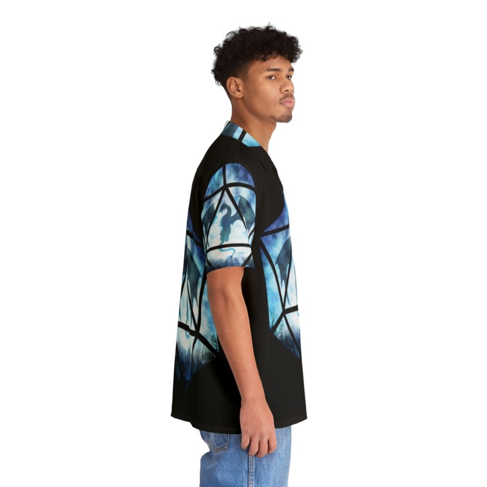 Blue Sky Ice Dragon D20 Hawaiian Shirt - People Pight