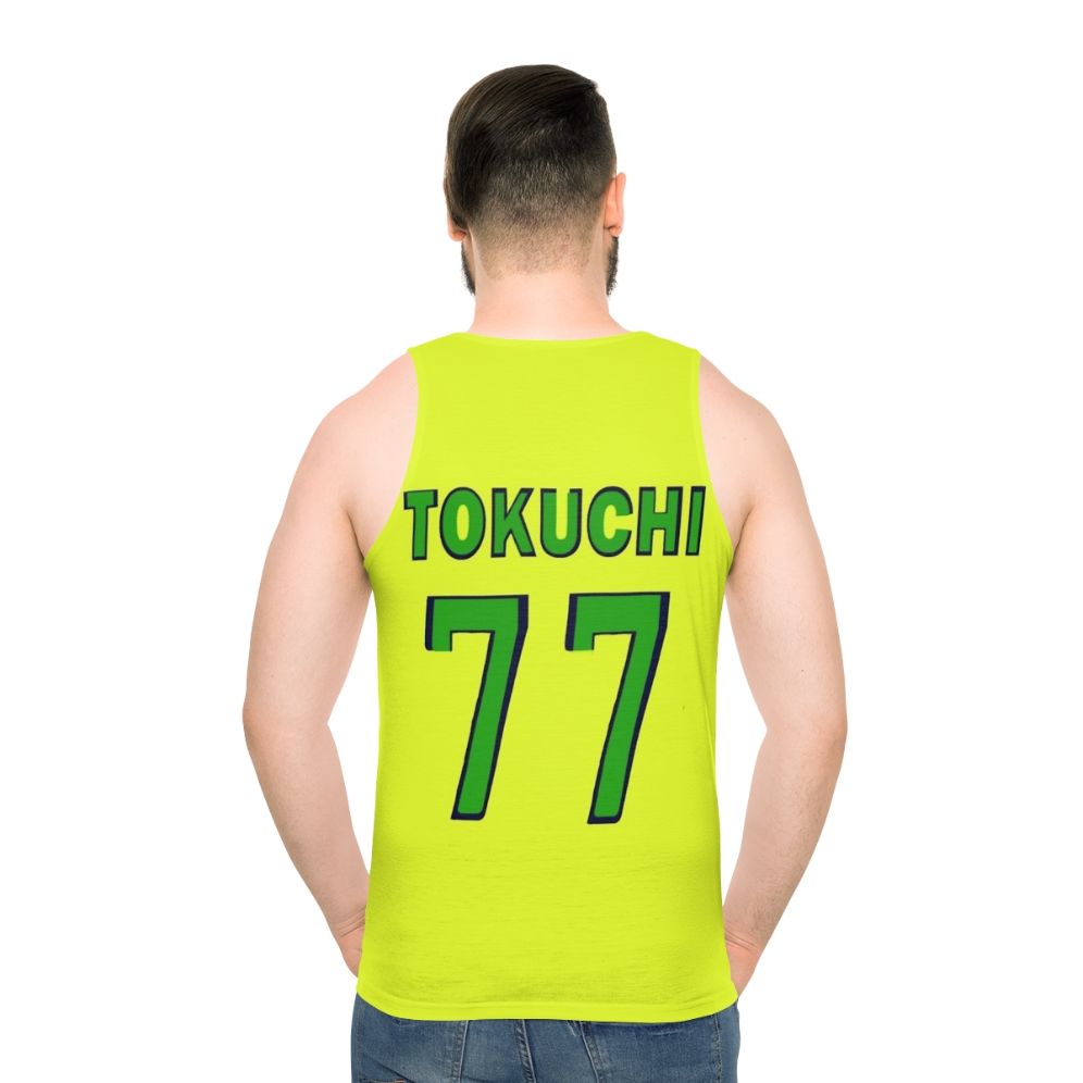 Tokuchi Toua One Outs Unisex Baseball Anime Tank Top - men back