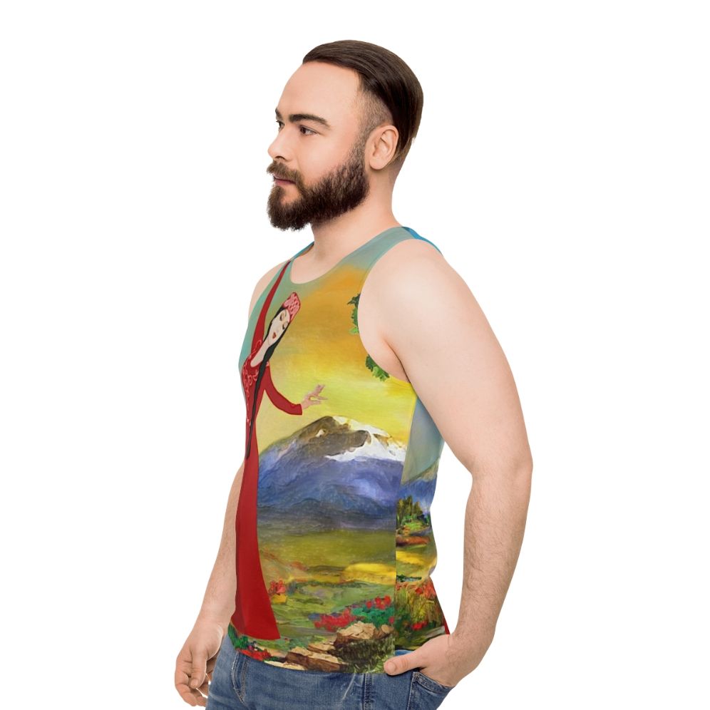 Unisex Armenian Dancer Tank Top - men side