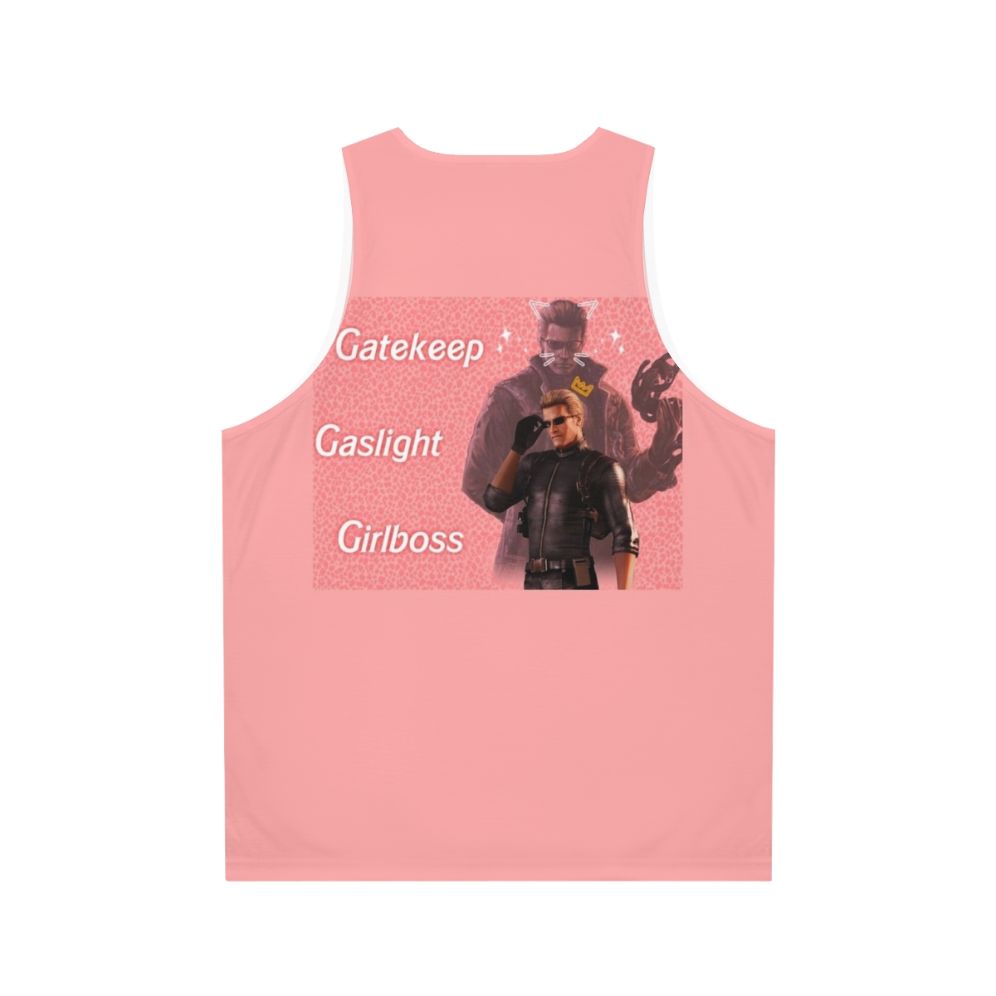 Resident Evil Albert Wesker Unisex Tank Top - Back