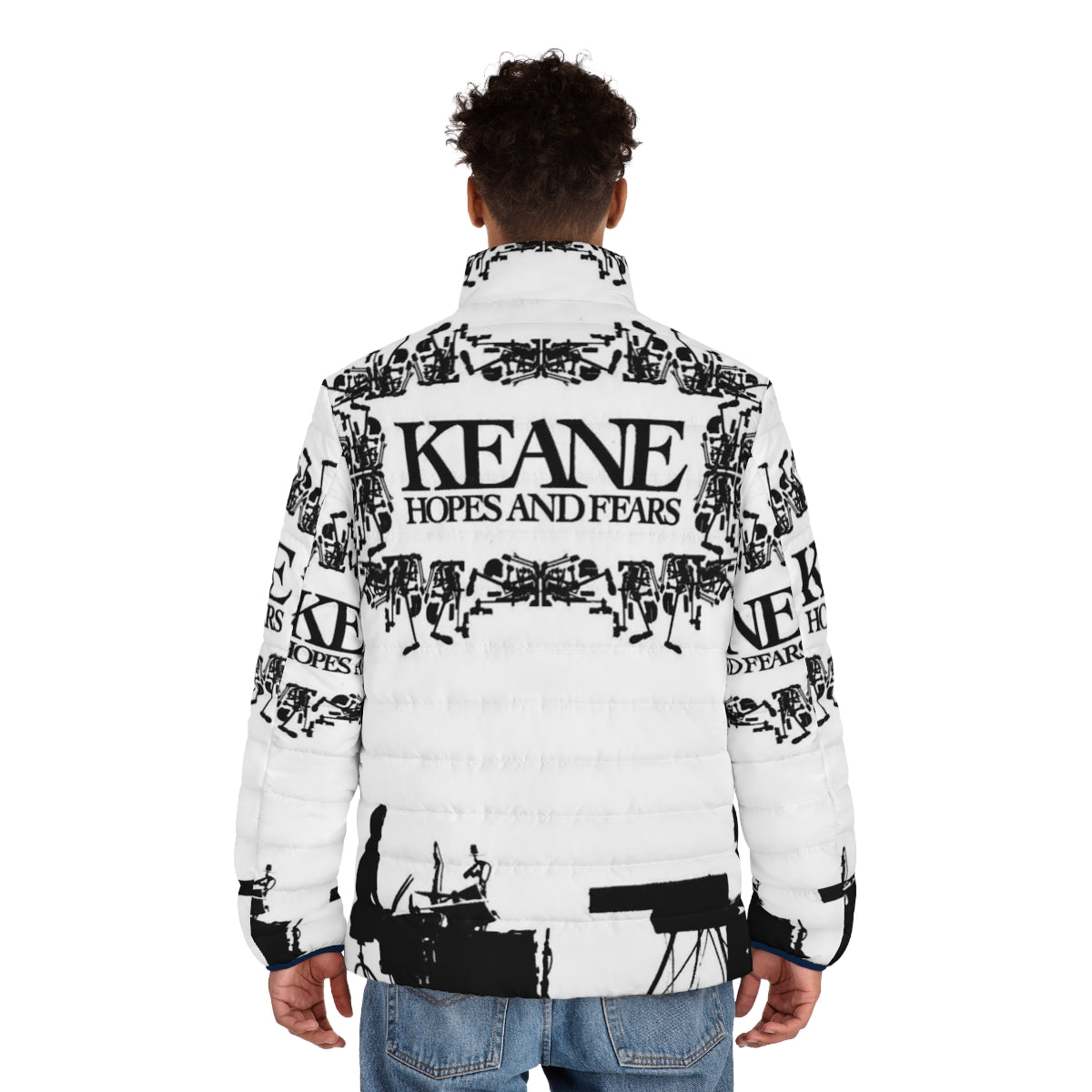 Keane 'Hopes and Fears' inspired puffer jacket - men back