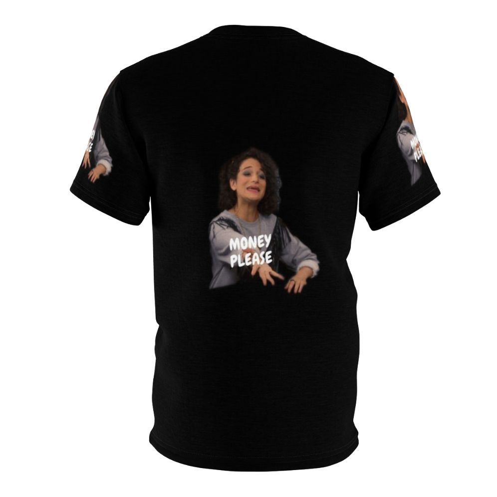 Mona Lisa Saperstein "Money Please" inspired funny t-shirt - Back