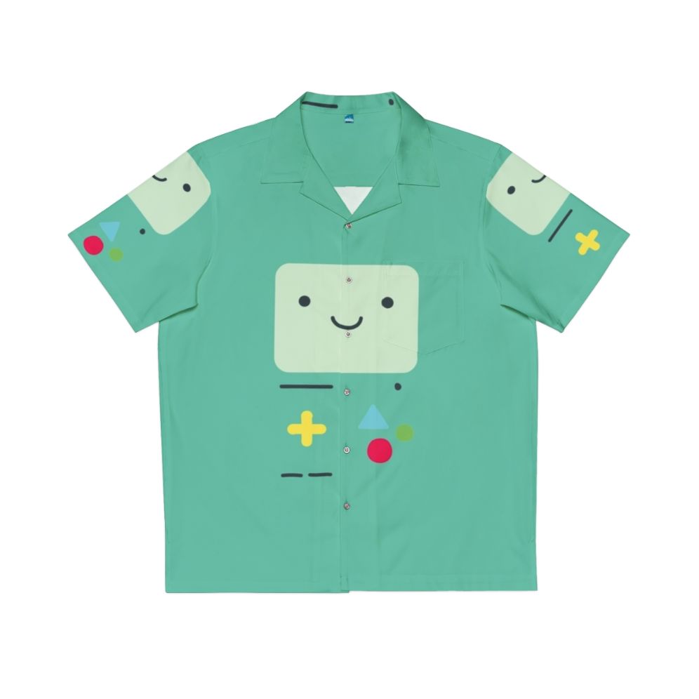 BMO Hawaiian Shirt - Adventure Time Inspired Cartoon Tropical Shirt