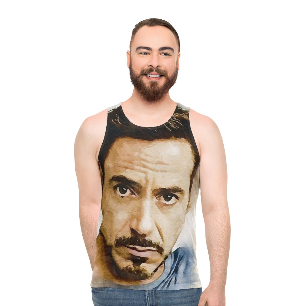 Robert Downey Jr Tribute Unisex Tank Top - men