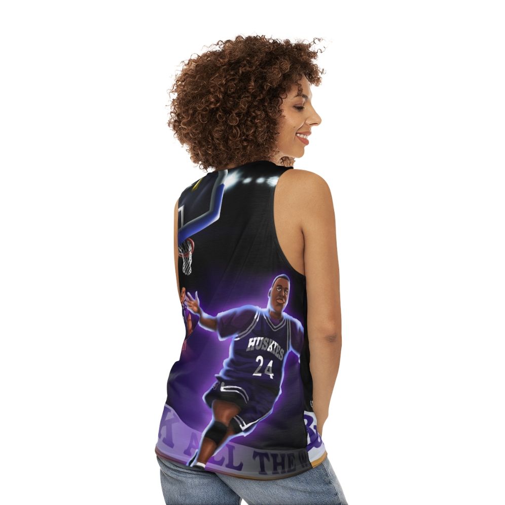 Unisex '90s Basketball Alley Oop Tank Top - women back