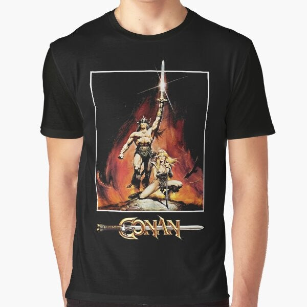 Conan the Barbarian inspired graphic t-shirt