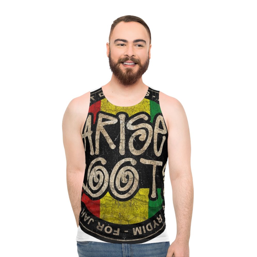 Vintage reggae unisex tank top - men