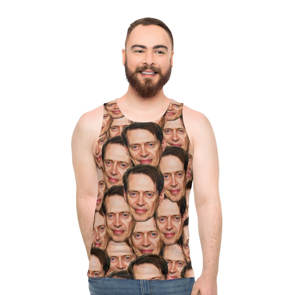 Steve Buscemi Trending Head Design Unisex Tank Top - men