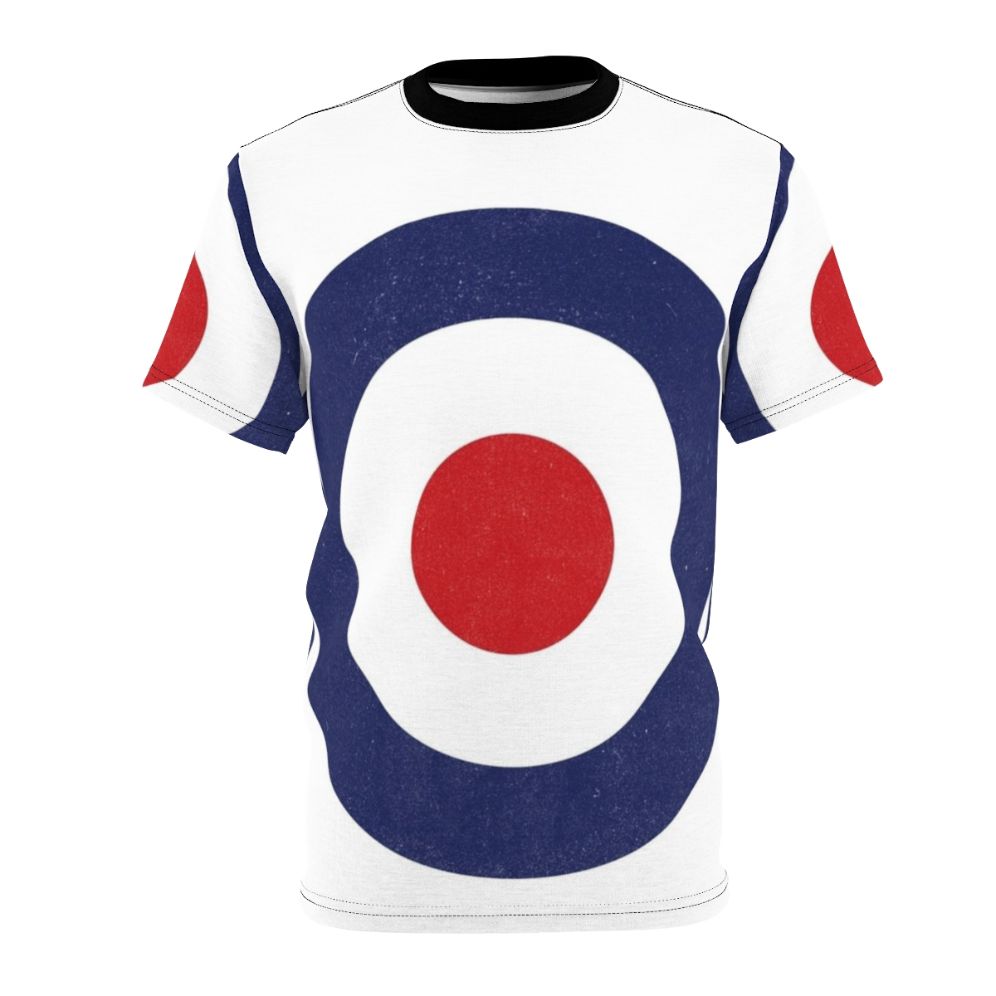 Vibrant pop art design t-shirt featuring mod fashion and 1960s style elements