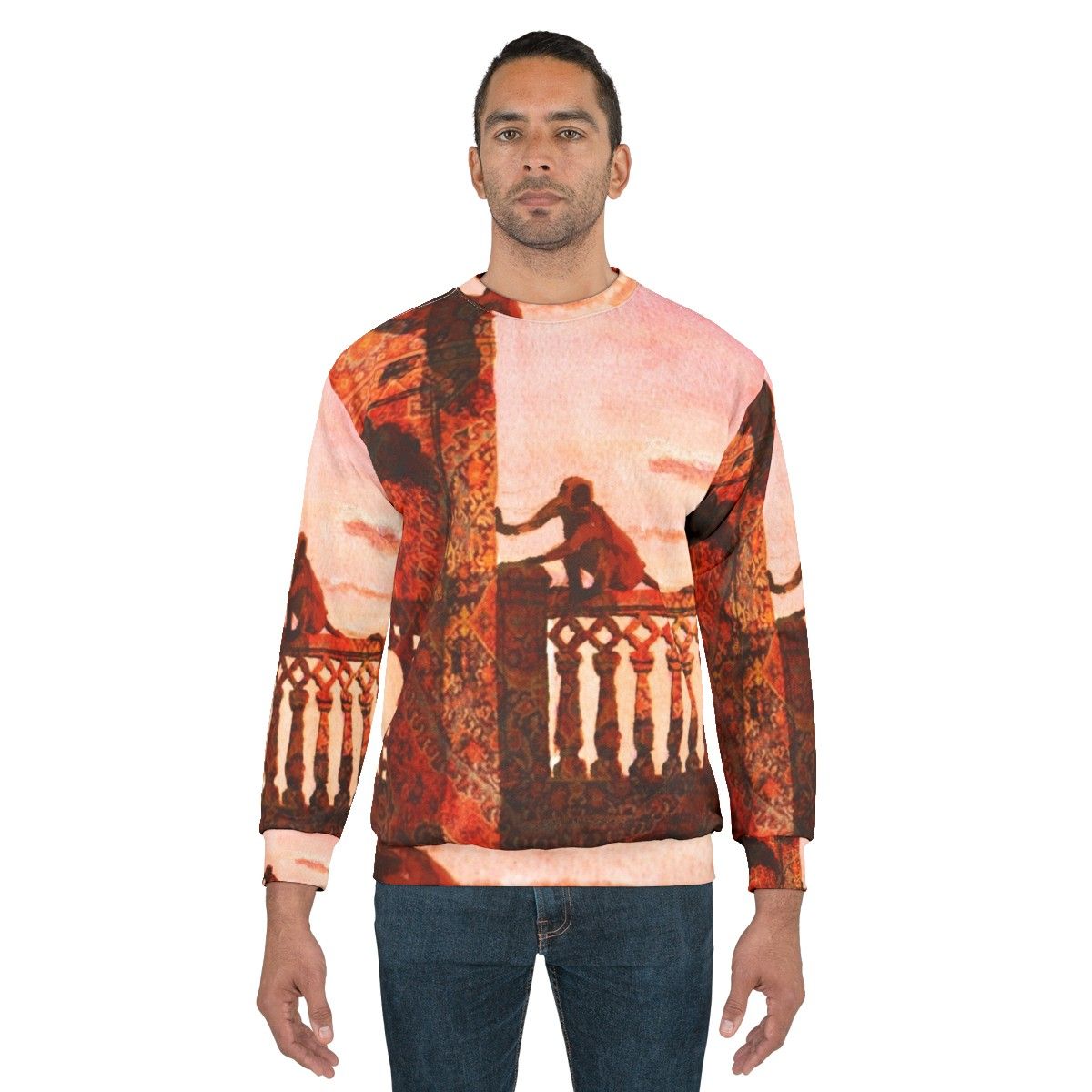 Artic Monkeys Macacos Watercolor Animal Print Sweatshirt - men