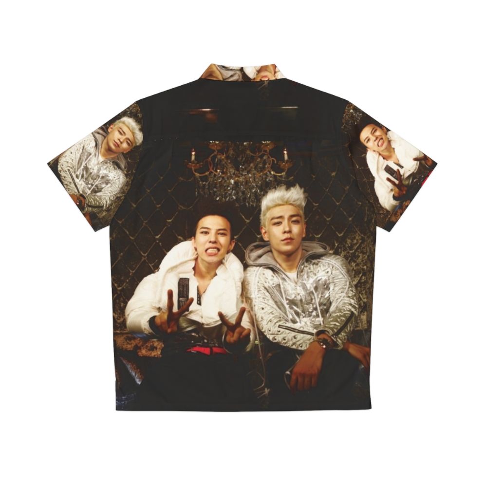 Bigbang GD Top Kpop Big Bang Top G Dragon Hawaiian Shirt - Back