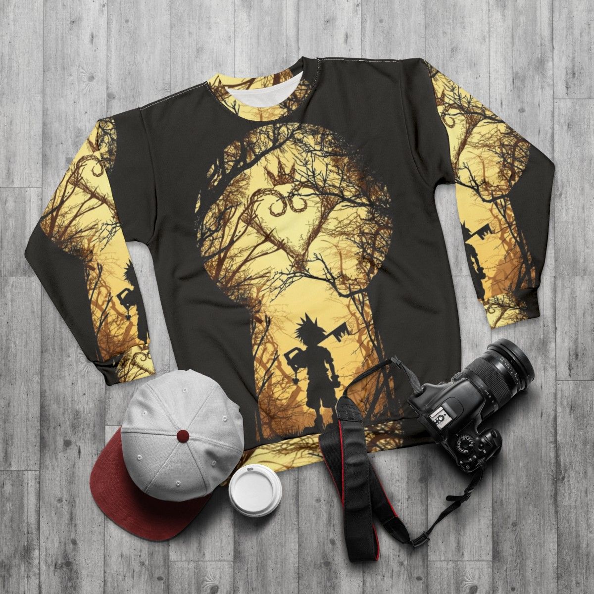 Kingdom Hearts Sora Sweatshirt - flat lay