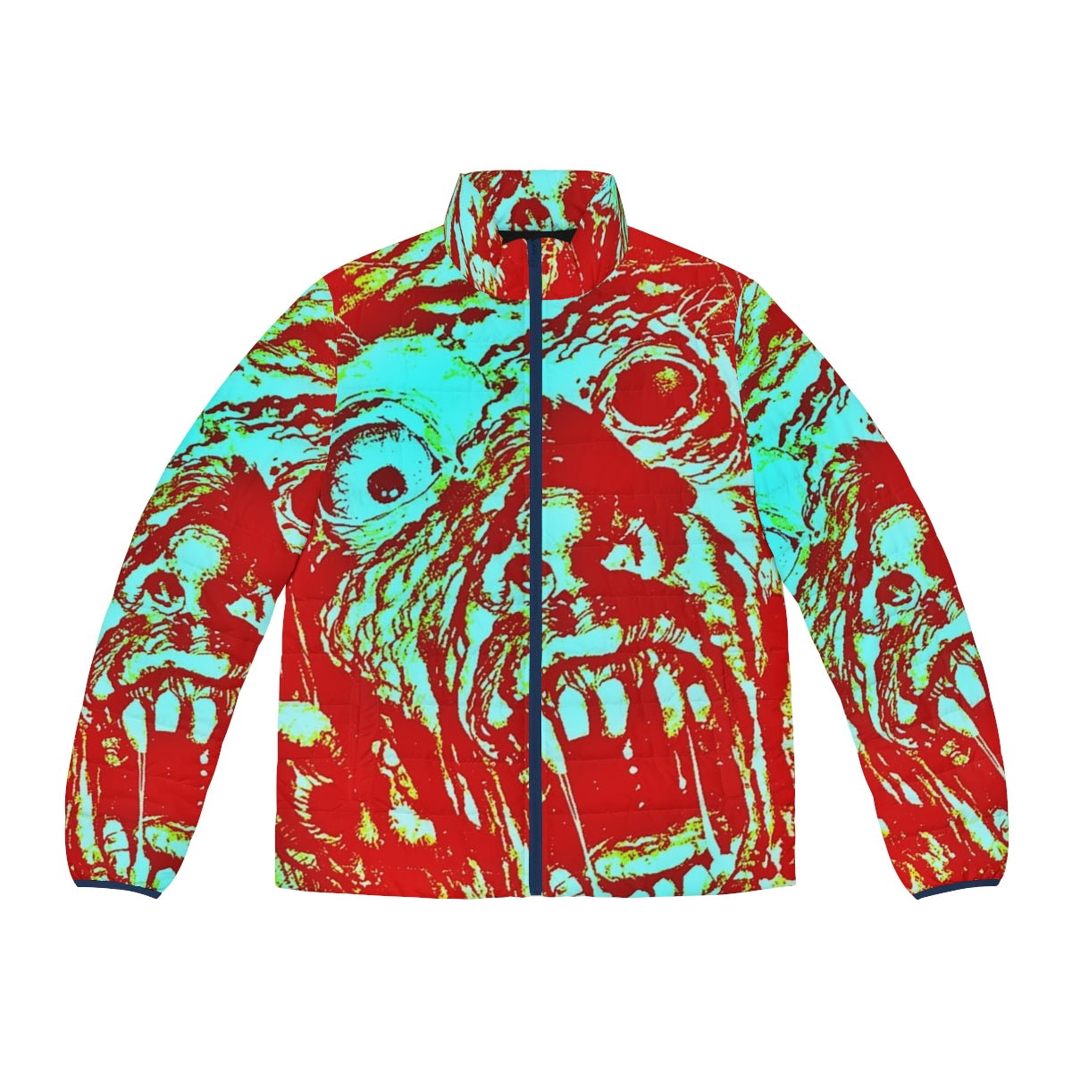 "City of the Dead" 1960 horror movie puffer jacket with vintage horror imagery