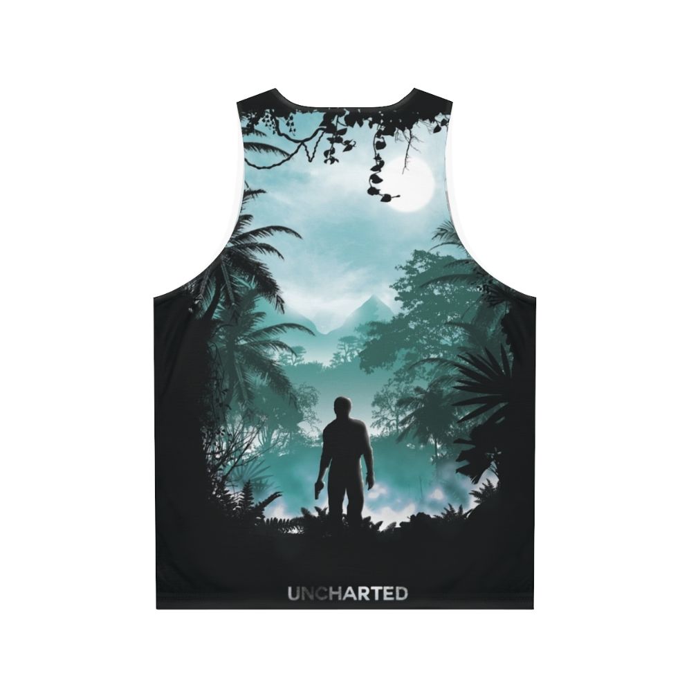 Uncharted Unisex Tank Top featuring Nathan Drake - Back