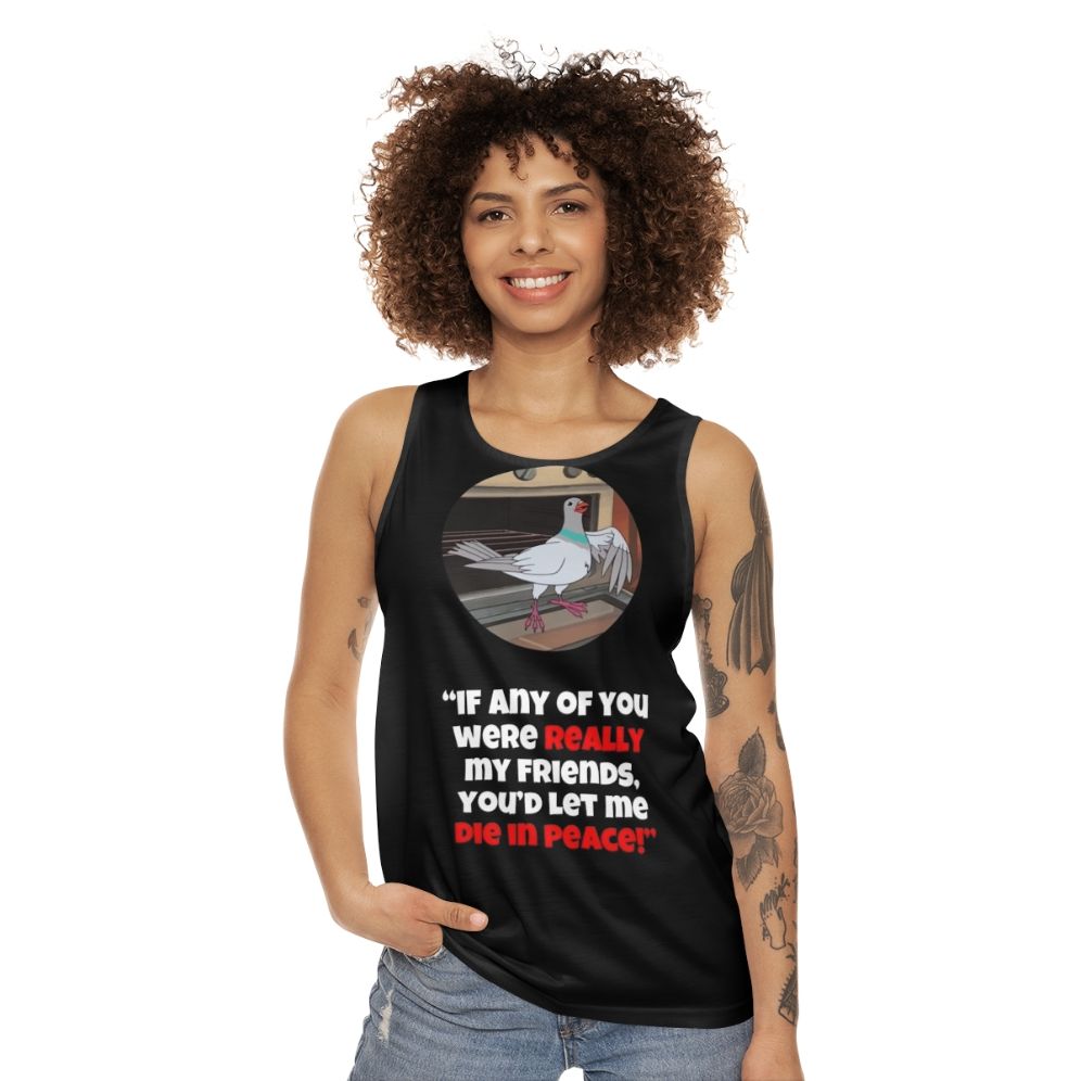 Let Me Die in Peace Unisex Sarcastic Tank Top - women