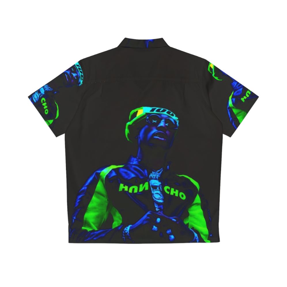 Quavo Neon Hawaiian Shirt - Back