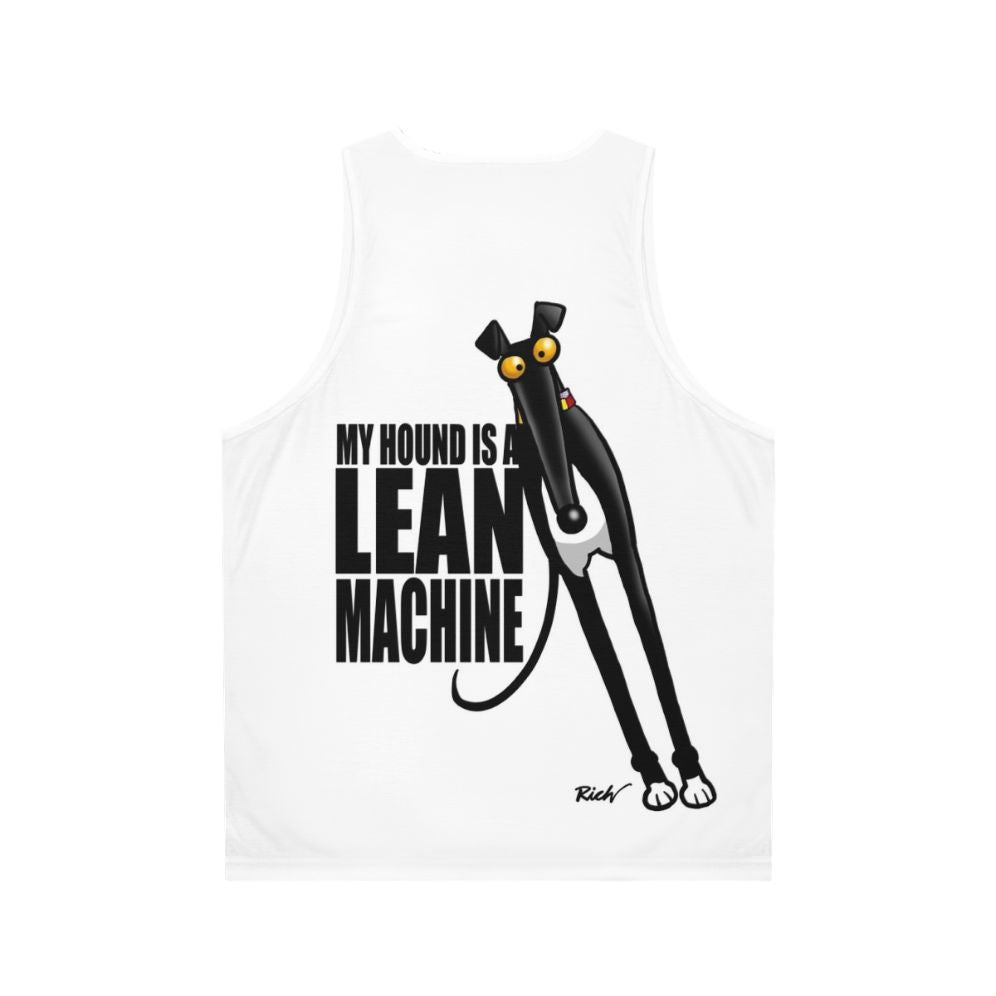 Unisex greyhound lover tank top - Back