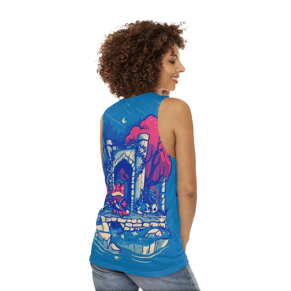 Retro gaming tunic tank top - women back