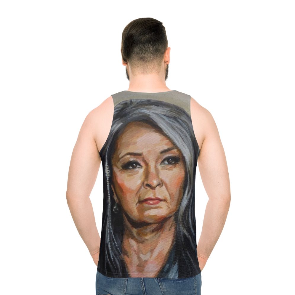 Roseanne Barr Unisex Tank Top - men back