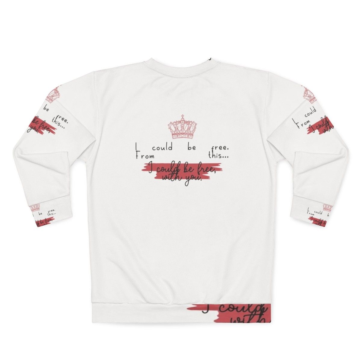 "Young Royals Prince Wilhelm and Simon Eriksson Couple Sweatshirt" - Back