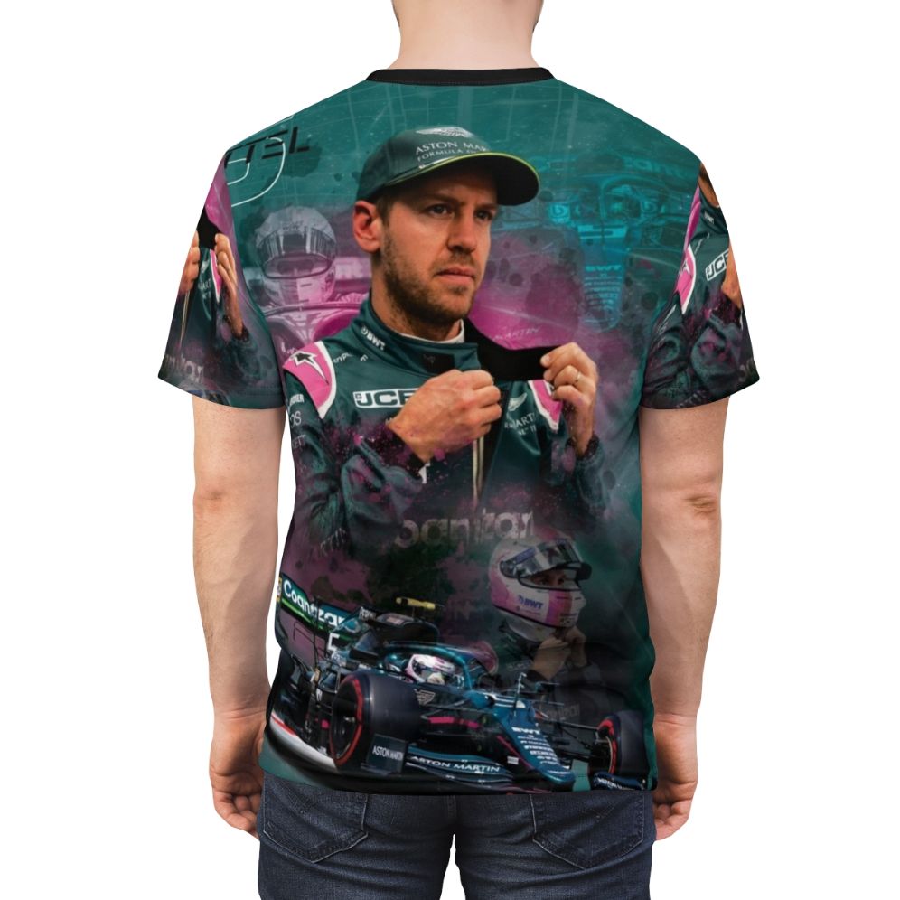 High-Quality Sebastian Vettel Inspired T-Shirt - men back