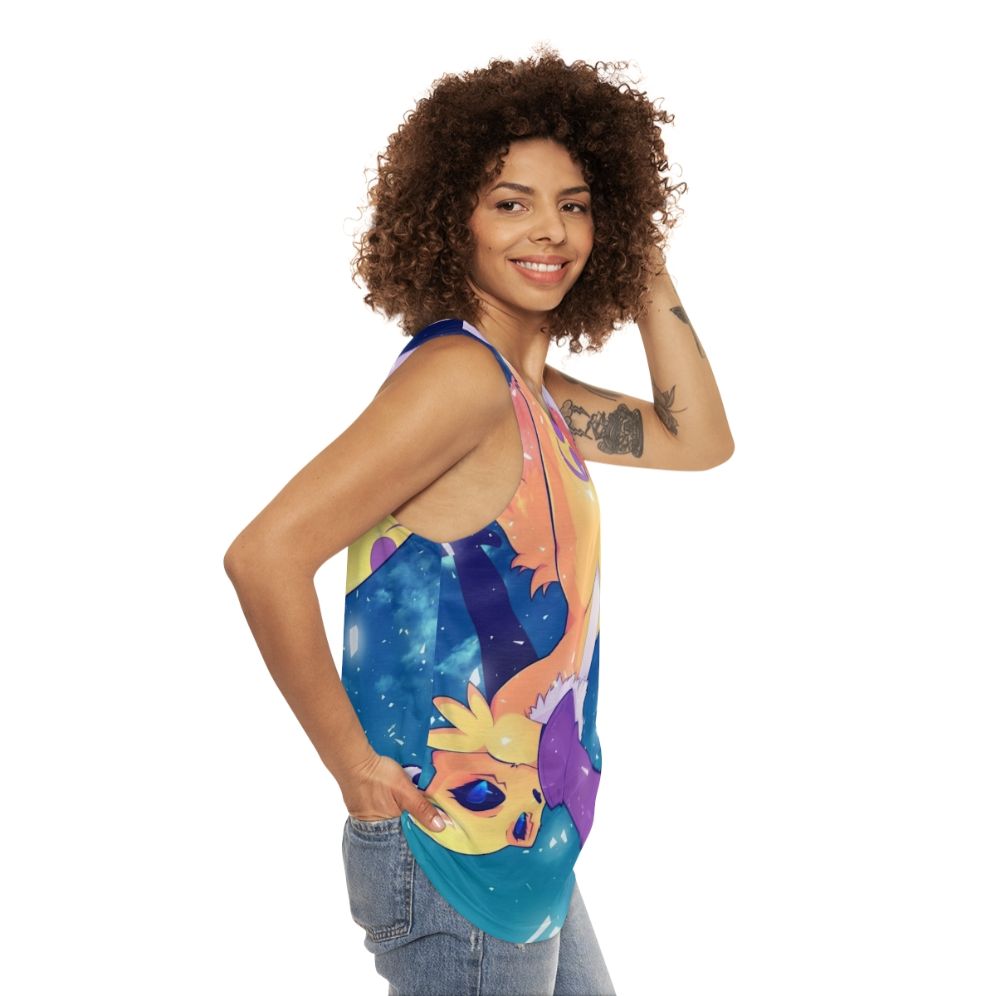 Diamond Storm Unisex Anime Manga Tank Top - women side