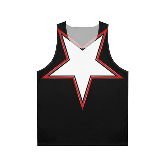 Inverted five-pointed star unisex tank top