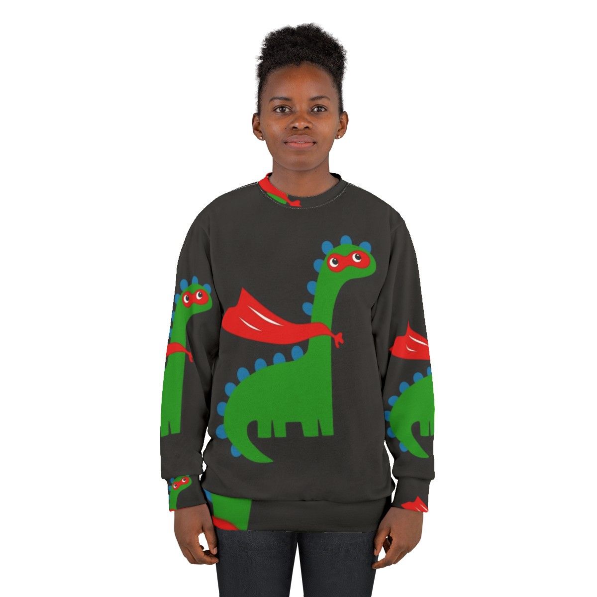 Dinosaur Superhero Sweatshirt for Kids - women