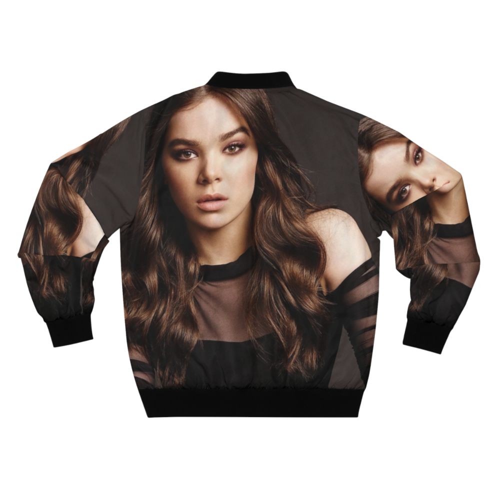 Hailee Steinfeld wearing a stylish bomber jacket - Back