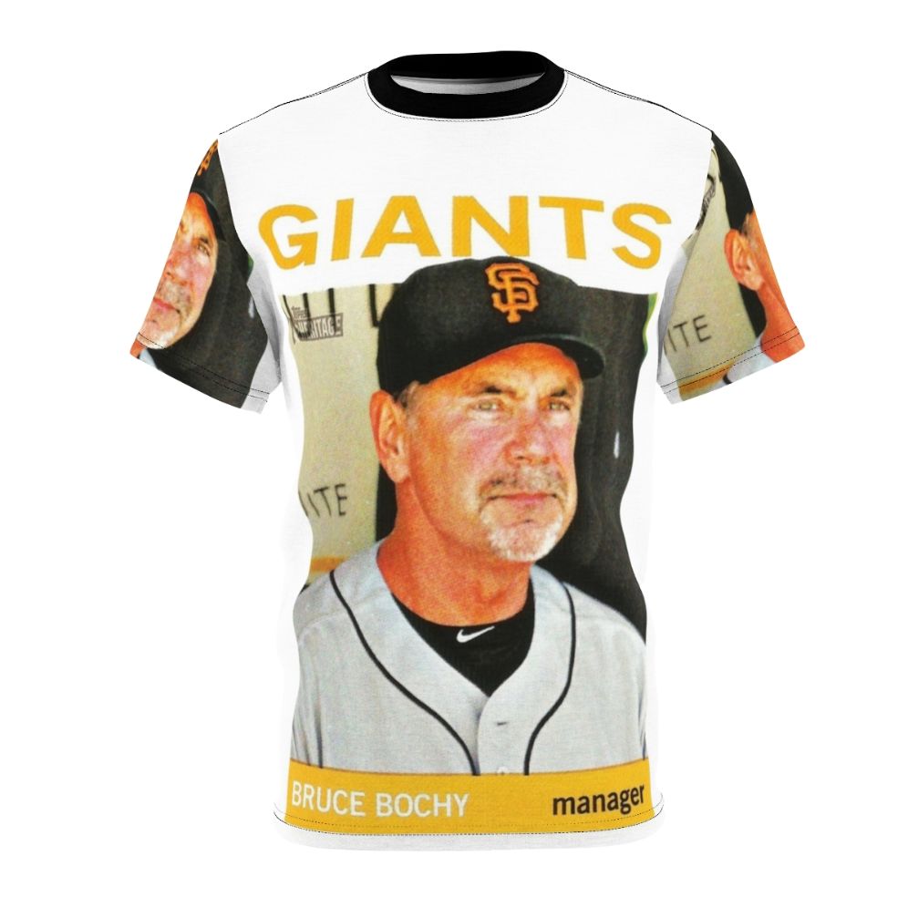 Stylish t-shirt featuring a design honoring legendary baseball manager Bruce Bochy