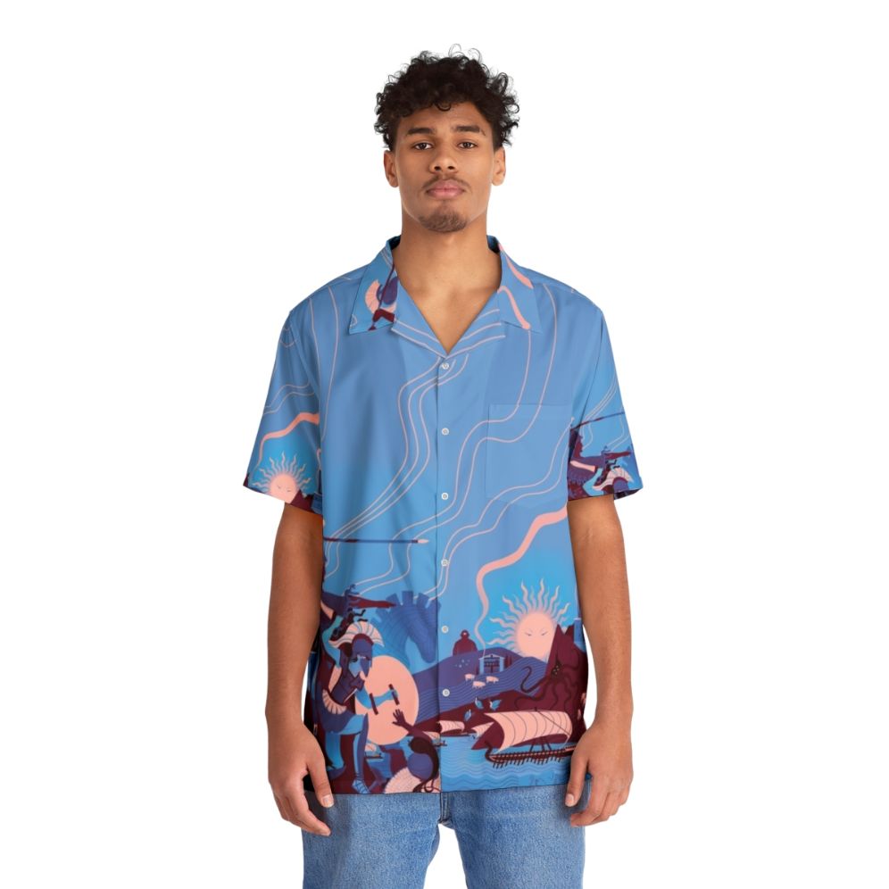 Ancient Greek Homeric Landscape Hawaiian Shirt - Lifestyle