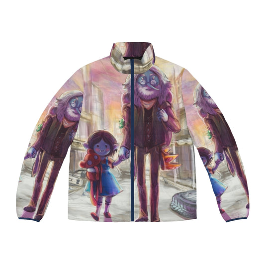 Adventure Time inspired puffer jacket with Marceline and Simon design