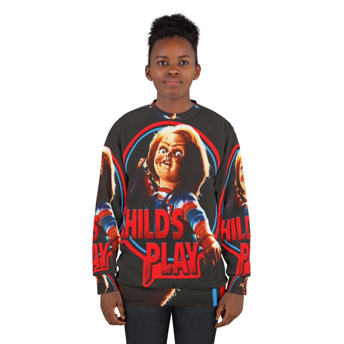 Chucky Sweatshirt 4 - Diabolical Doll Apparel for Horror Fans - women