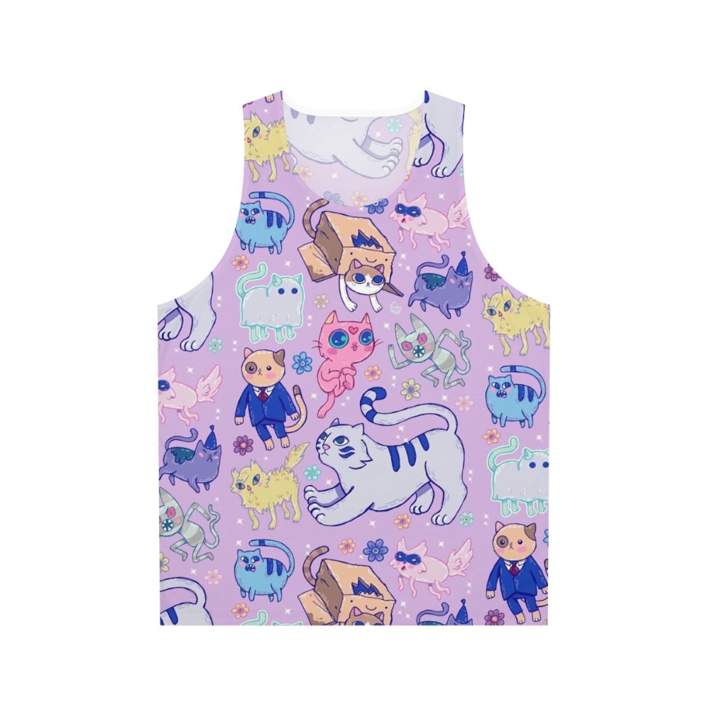 Unisex adventure time cat fanart tank top