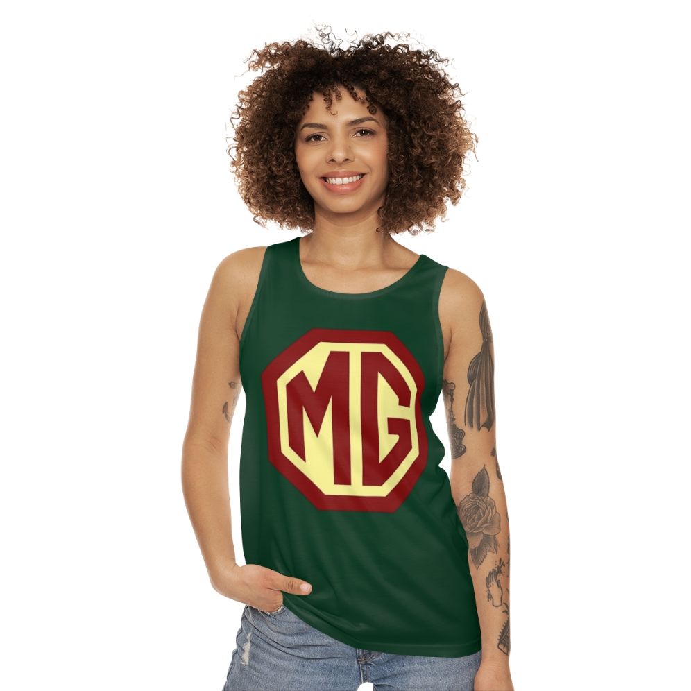 Classic MG Morris Garages Unisex Tank Top - women