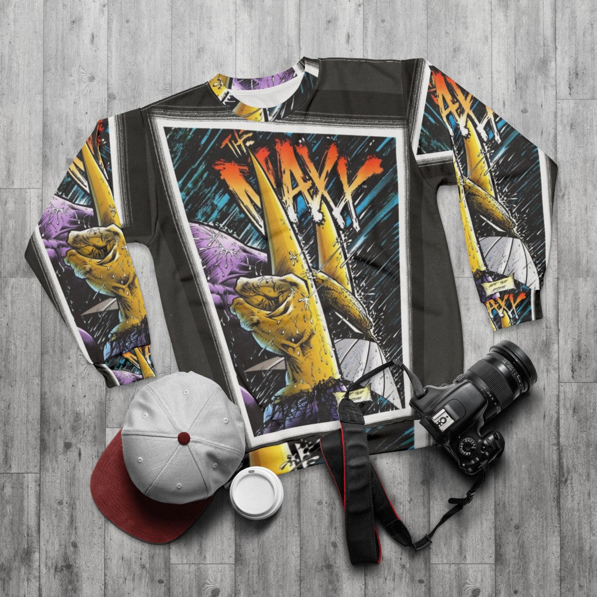 The Maxx Comic Book Sweatshirt - flat lay