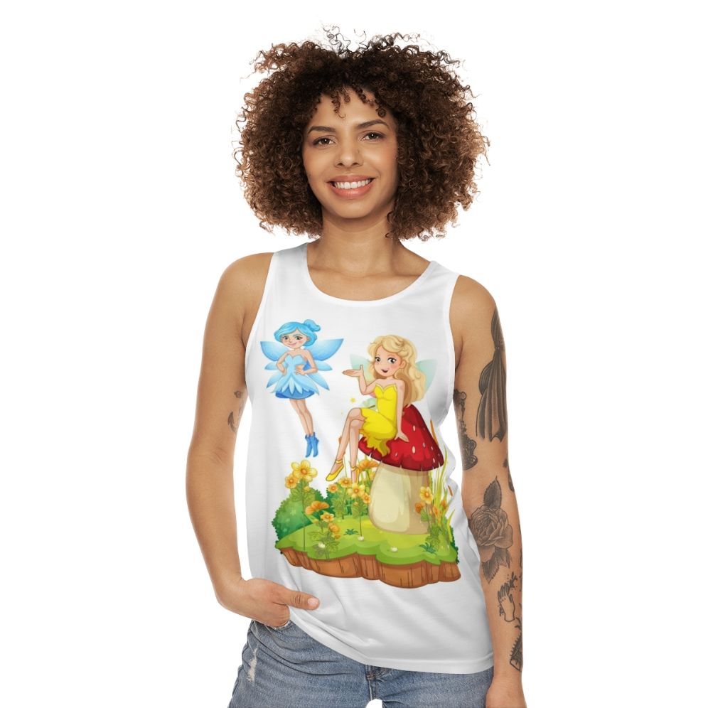 Unisex tank top with fantasy legendary animals design - women