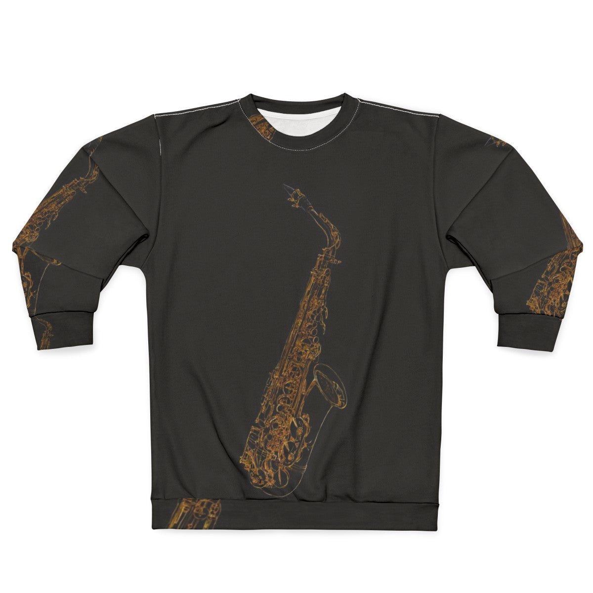 Saxophone Jazz Blues Art Design Sweatshirt