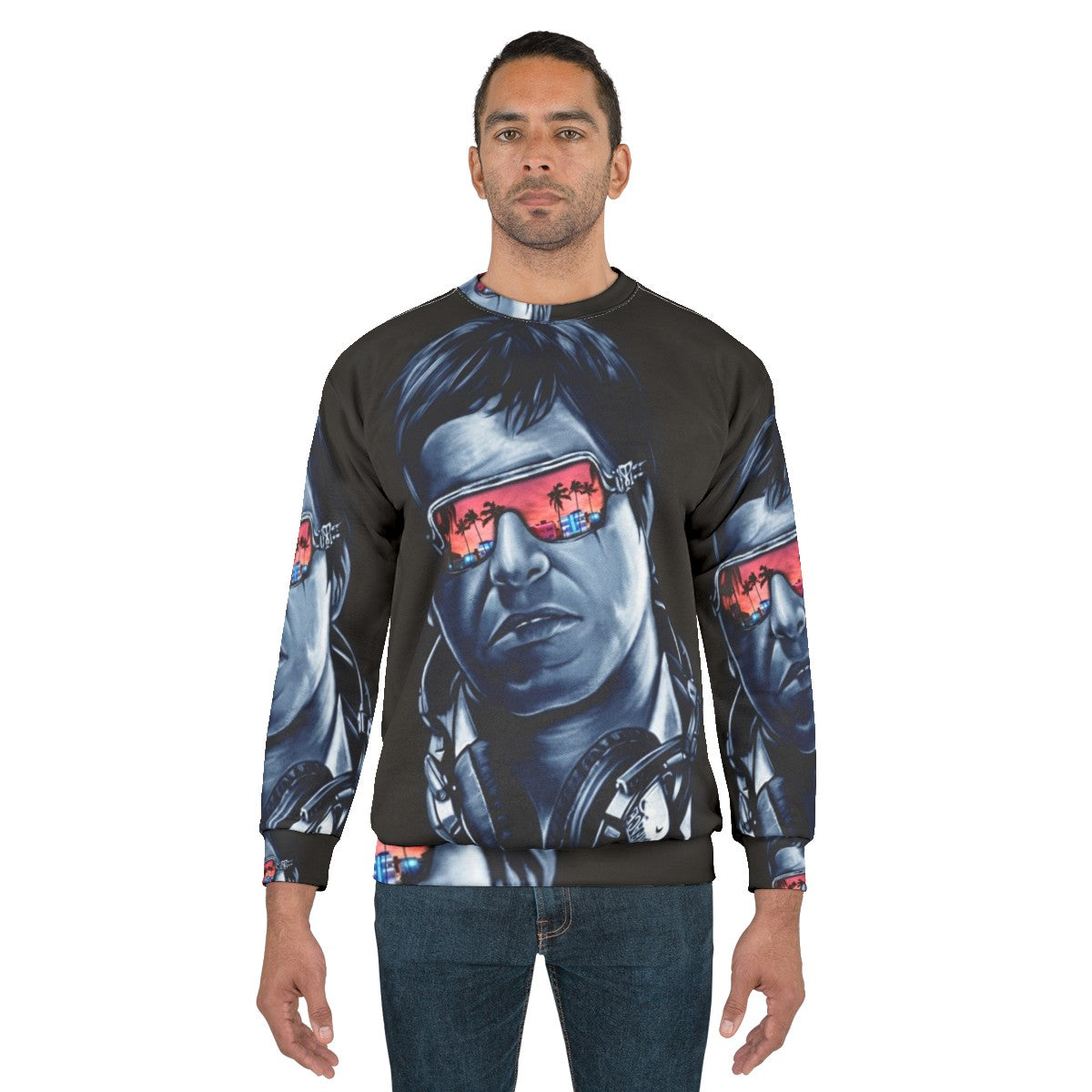 Miami Sweatshirt featuring Tony Montana from Scarface - men