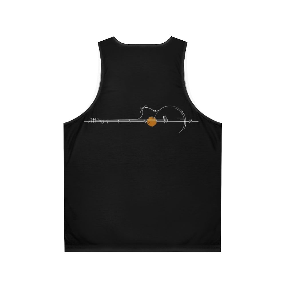 Acoustic Heartbeat Unisex Tank Top - Back