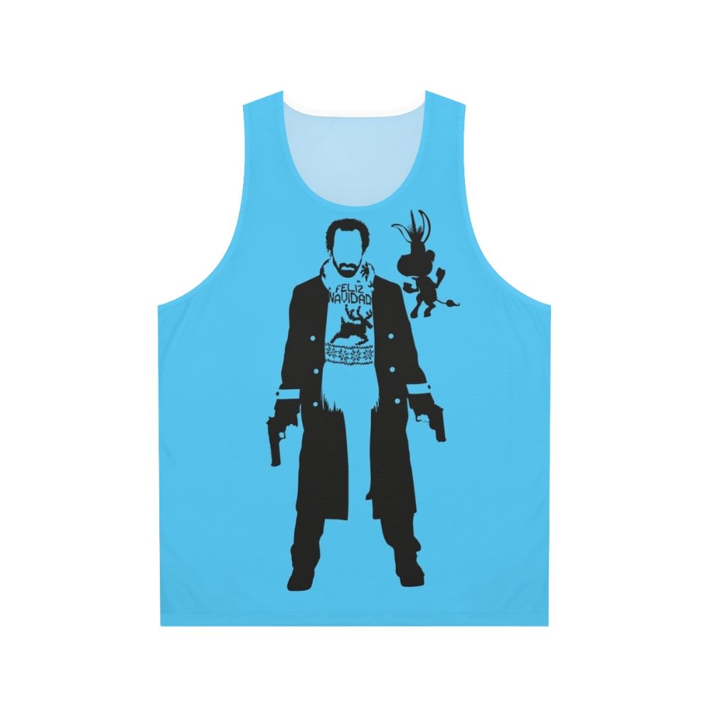 Unisex tank top with movie and anime-inspired minimal design