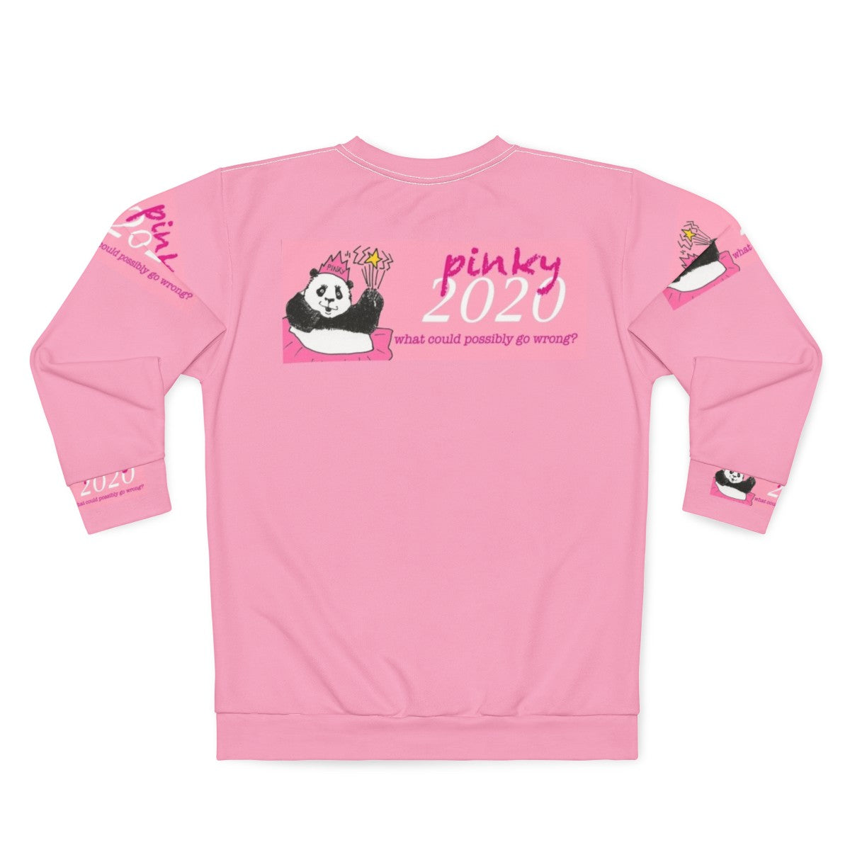 Pinky 2020 Panda Political Sweatshirt - Back